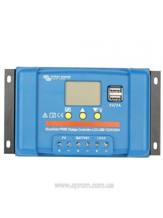 Контролер заряду Victron Energy BlueSolar PWM-LCD&USB 12/24-20